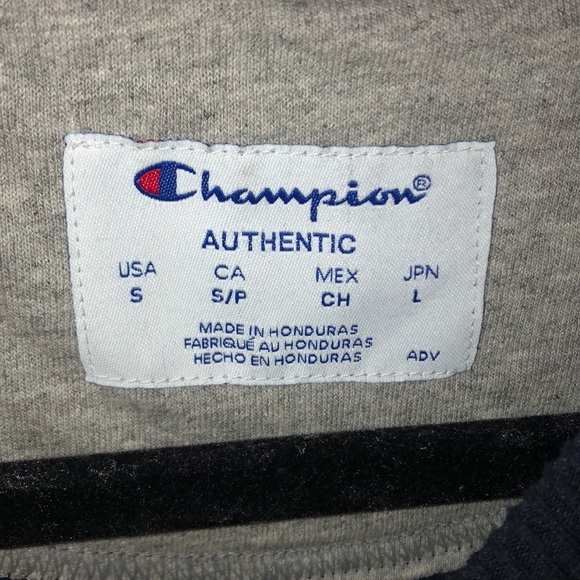 Champion Navy Crew Neck Sweatshirt - Picture 6 of 6